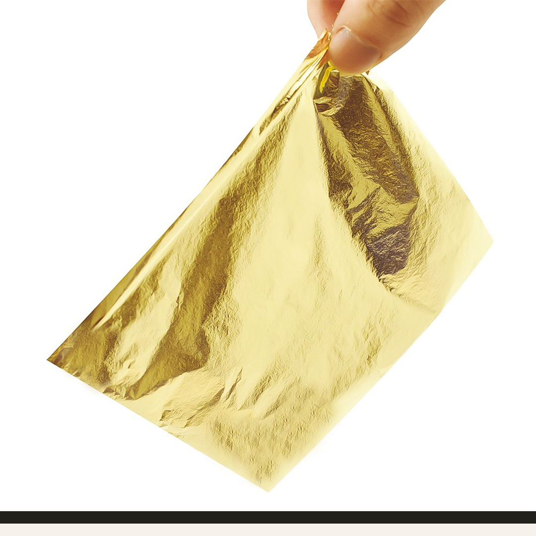 How to paste gold paper
